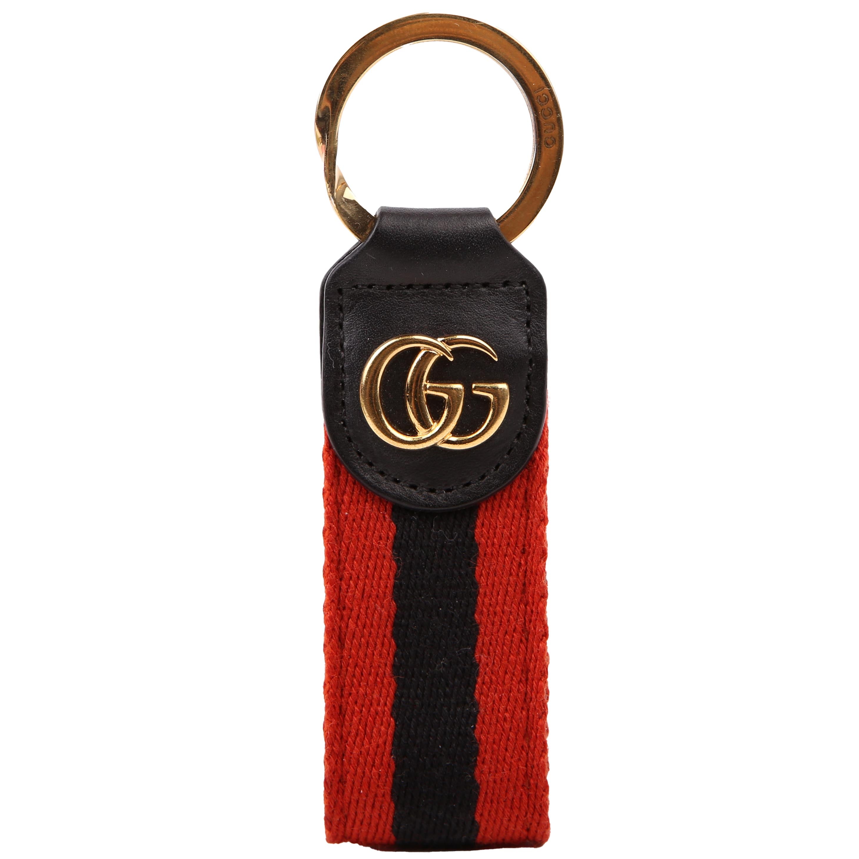 Gucci 523161 GG Web Key Ring