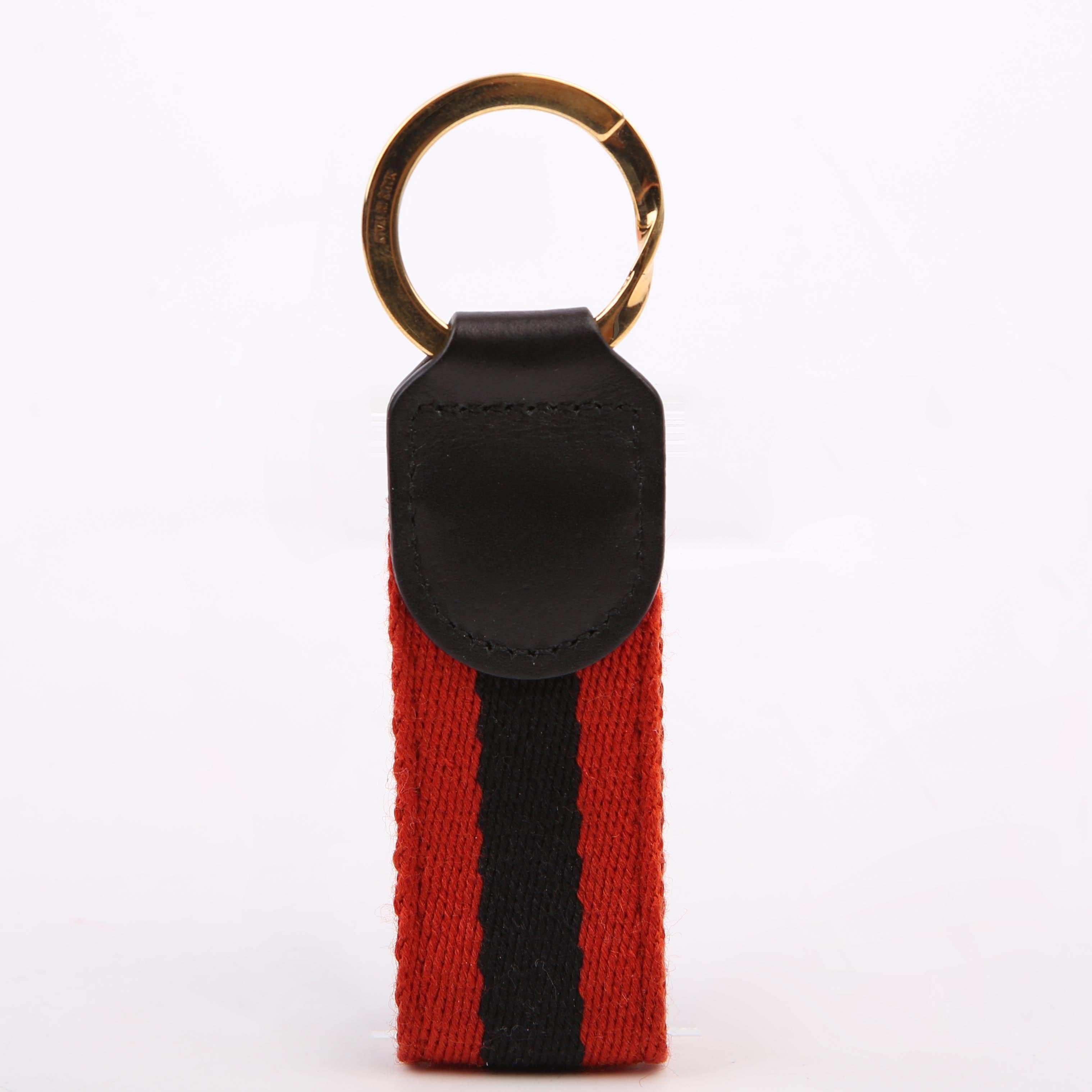 Gucci 523161 GG Web Key Ring