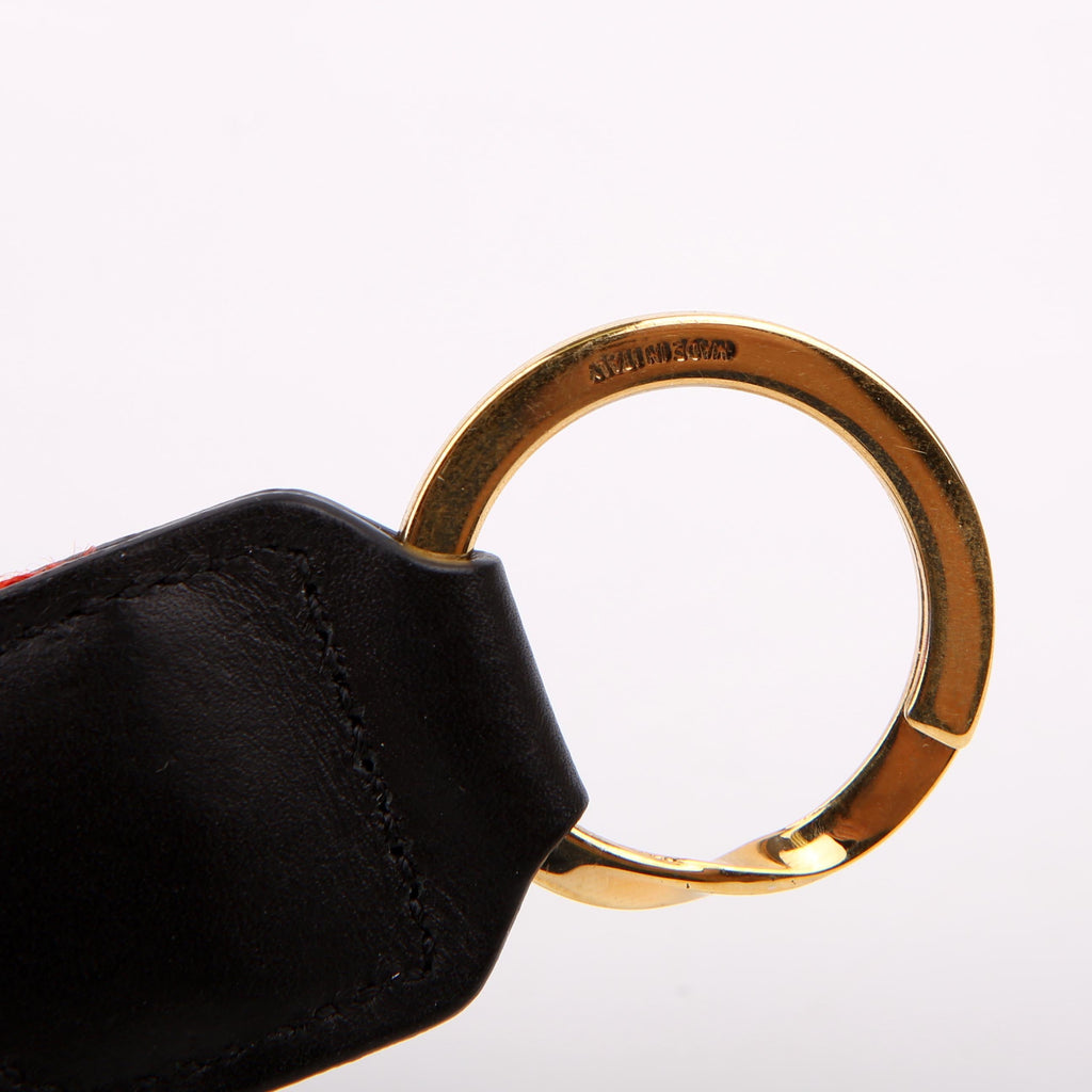 Gucci 523161 GG Web Key Ring