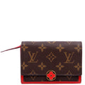 Louis Vuitton Flore Compact Wallet Monogram Red
