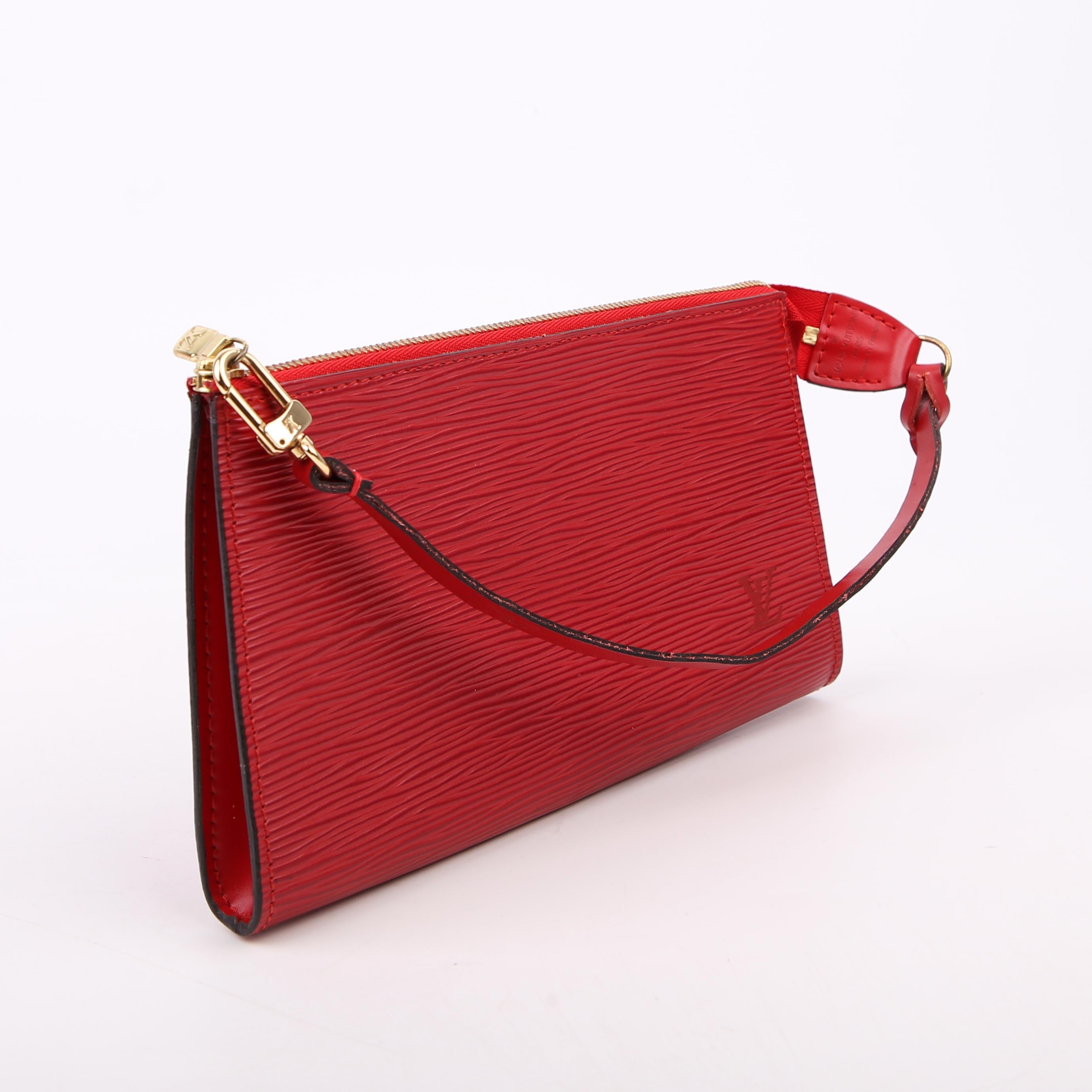 Louis Vuitton Pochette Accessories Epi Red