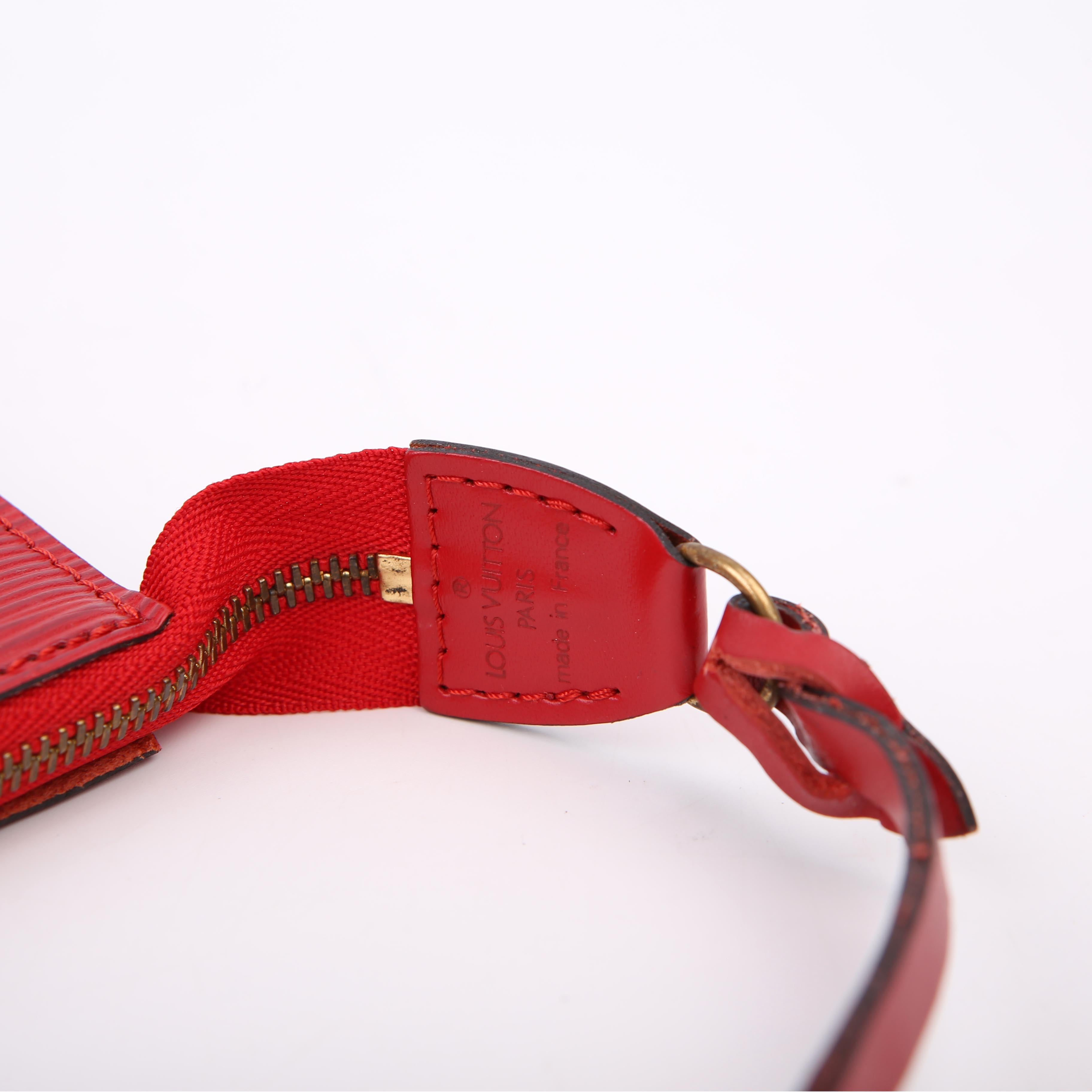 Louis Vuitton Pochette Accessories Epi Red