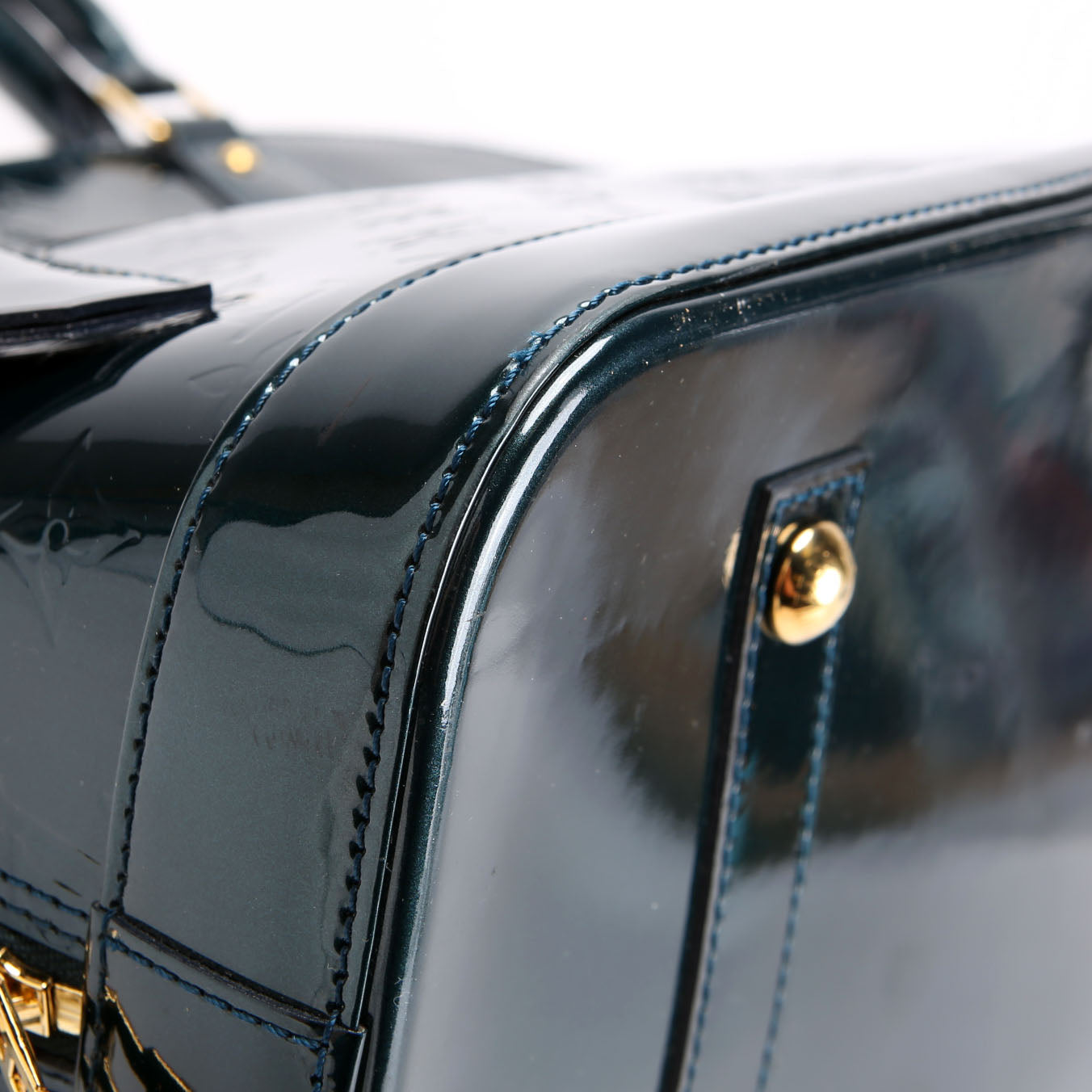 Louis Vuitton Alma GM Vernis Green