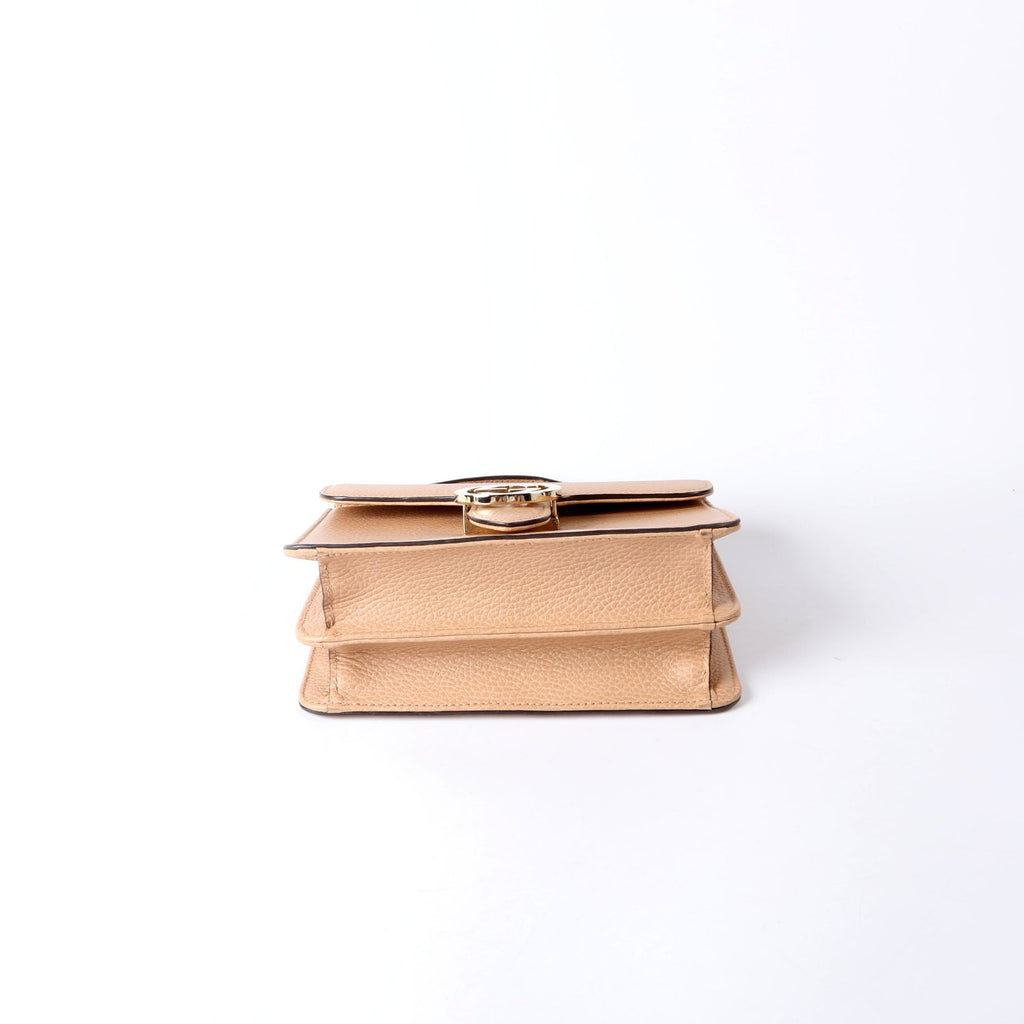 Gucci 510304 Interlocking Small Crossbody Nude