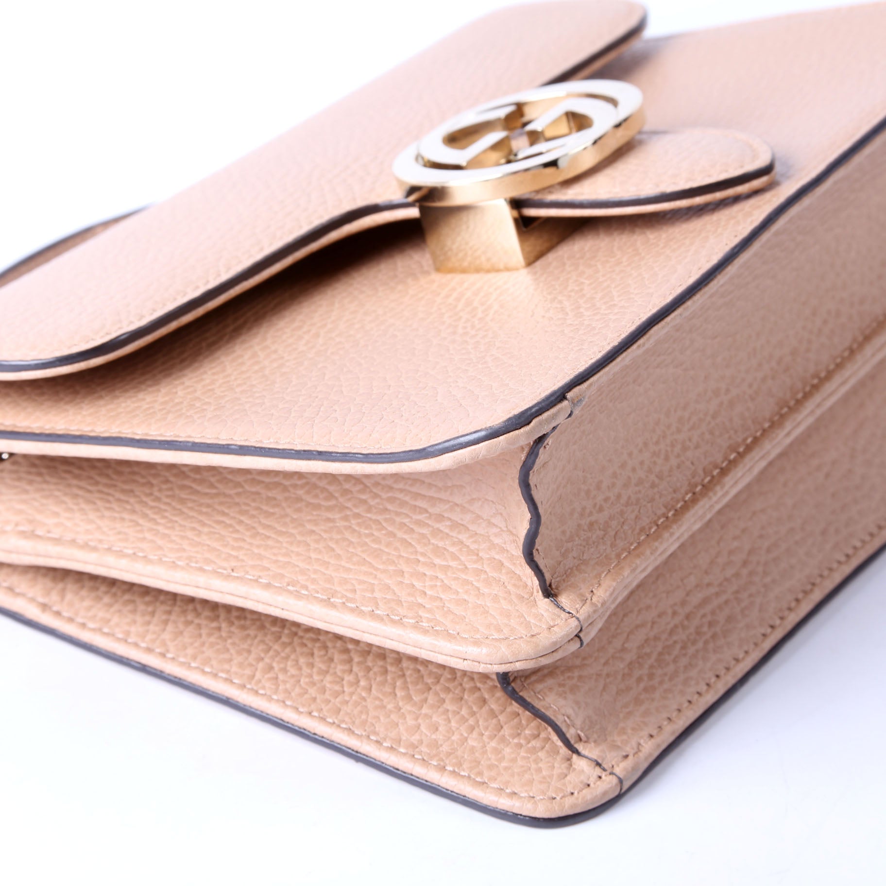 Gucci 510304 Interlocking Small Crossbody Nude