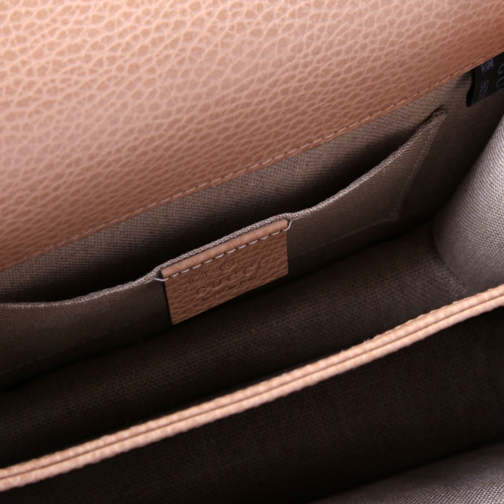 Gucci 510304 Interlocking Small Crossbody Nude