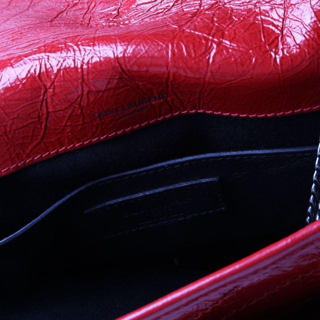 Saint Laurent Niki Baby Crinkle Leather 533037 Red