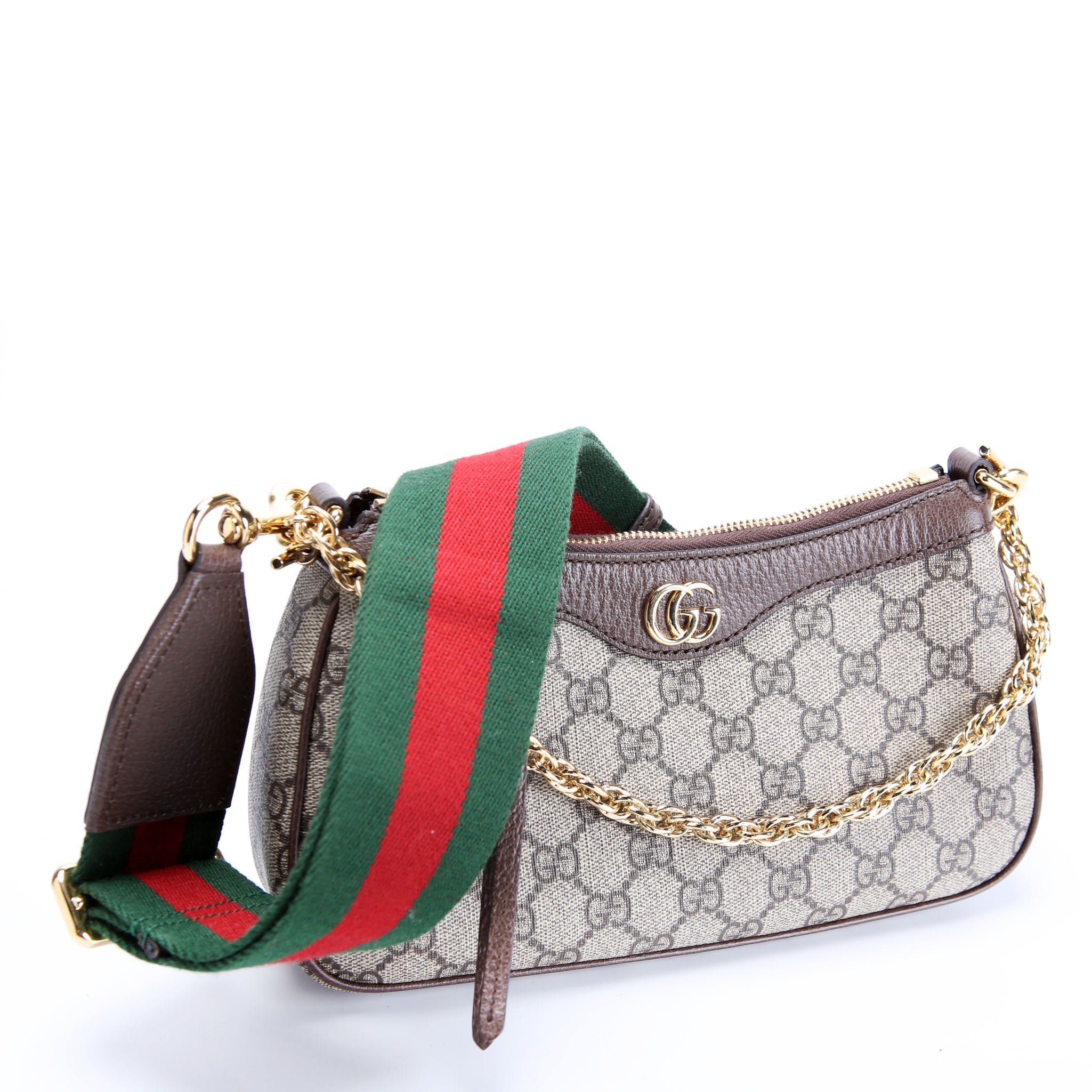 Gucci 735132 GG Supreme Small Handbag Brown