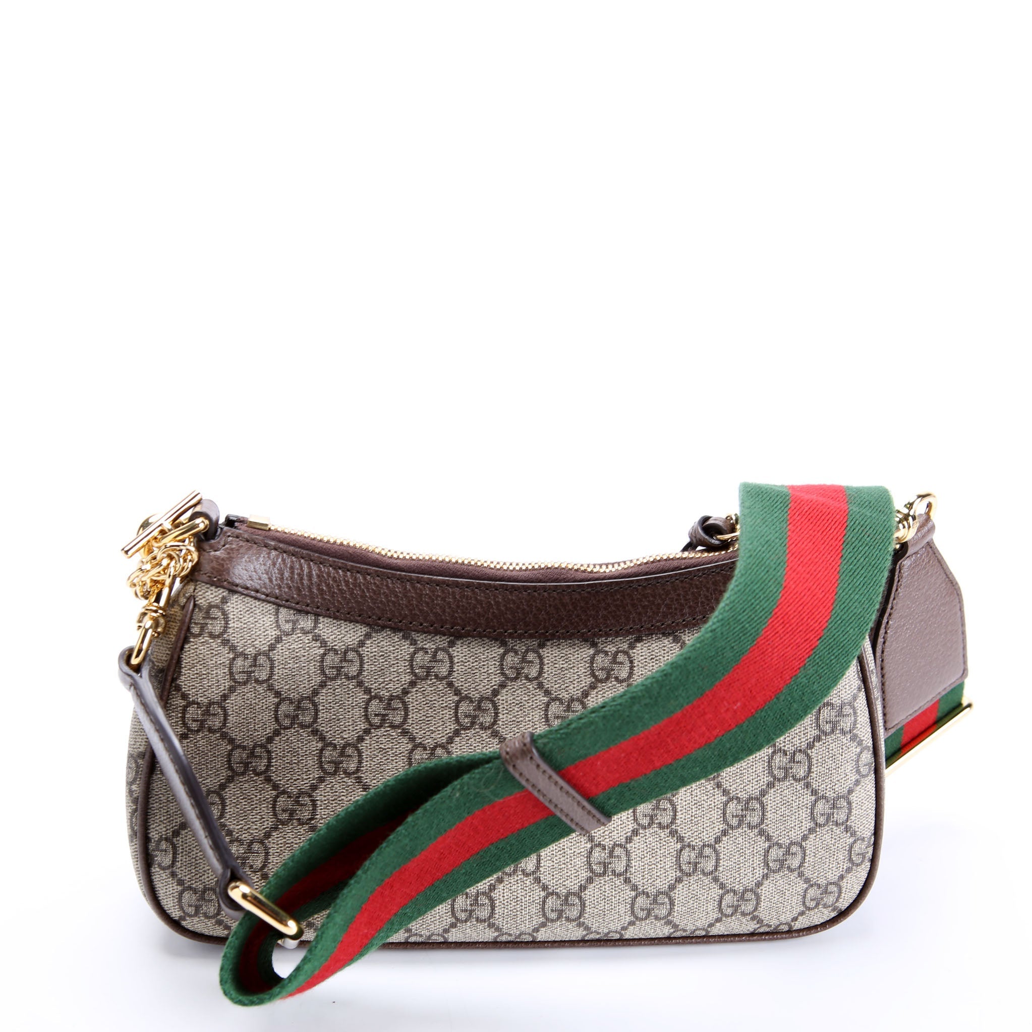 Gucci 735132 GG Supreme Small Handbag Brown