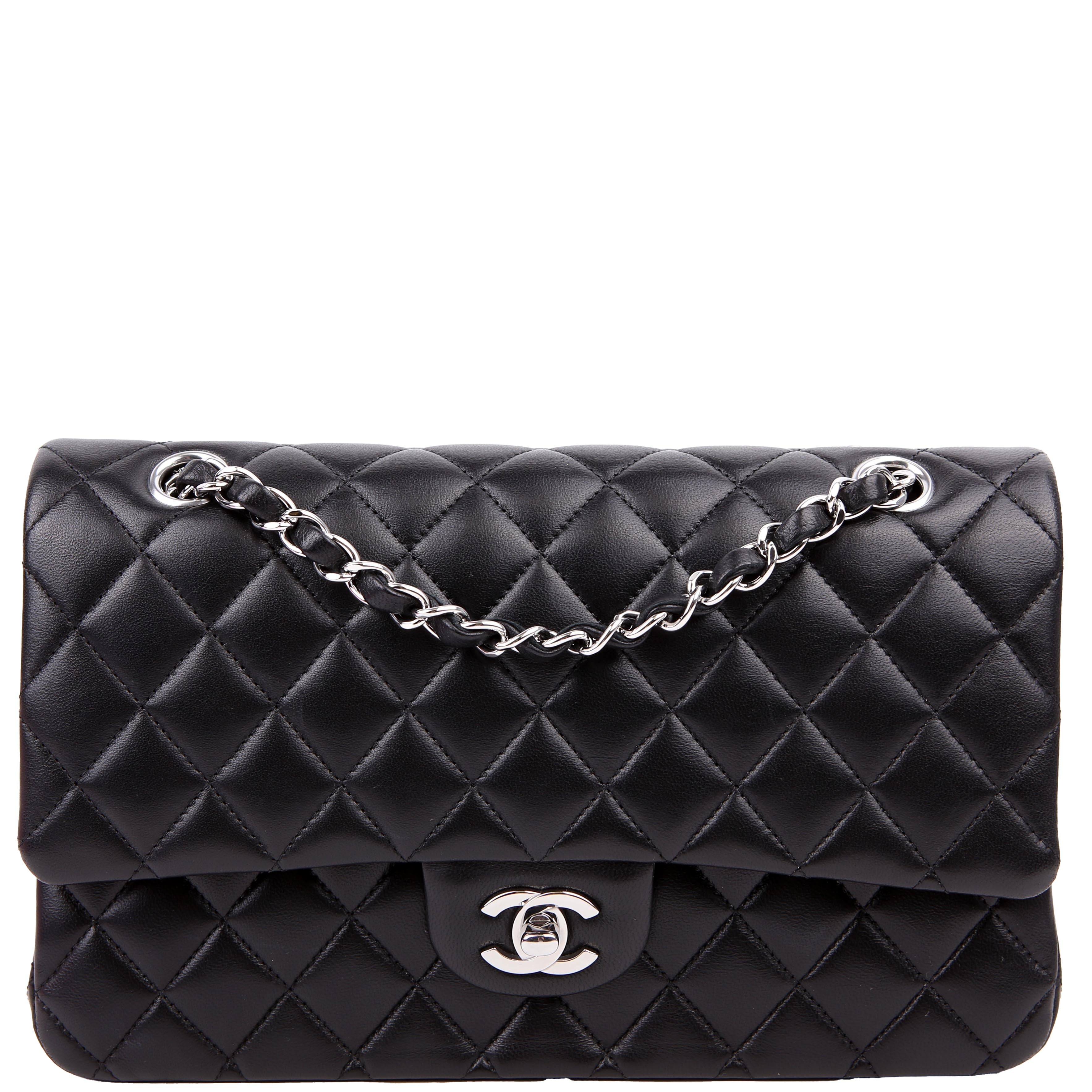 Chanel Classic Flap Medium Lambskin RFID Black