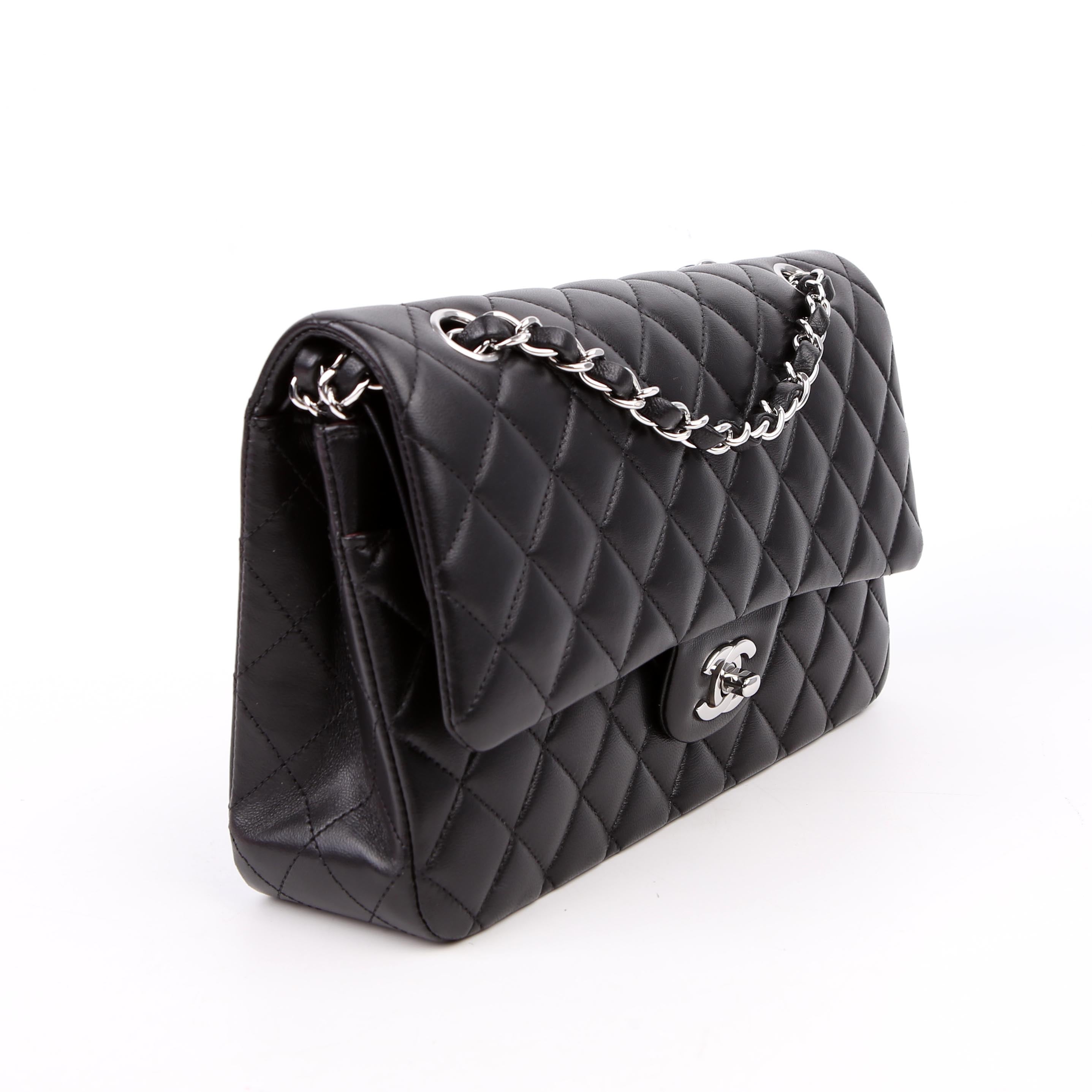 Chanel Classic Flap Medium Lambskin RFID Black