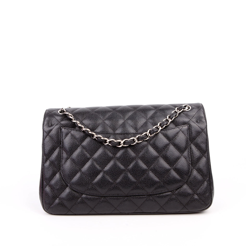 Chanel Classic Flap Jumbo Caviar 25-28M Black