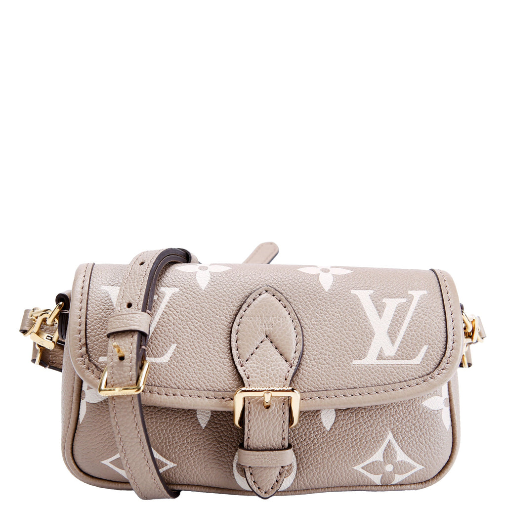 Louis Vuitton Nano Diane Bi-Color Empreinte Turtle Dove