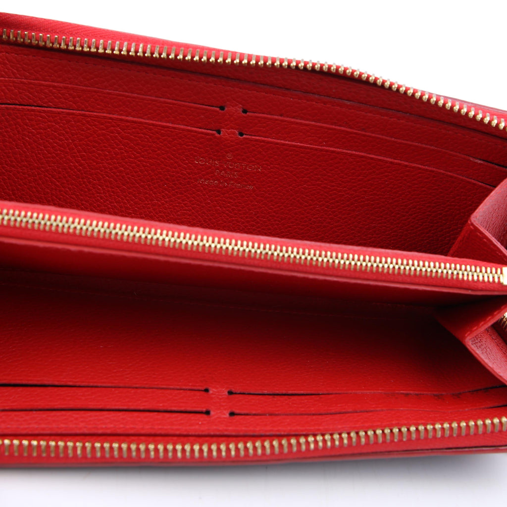 Louis Vuitton Clemence Wallet Flower Empreinte Navy/Red