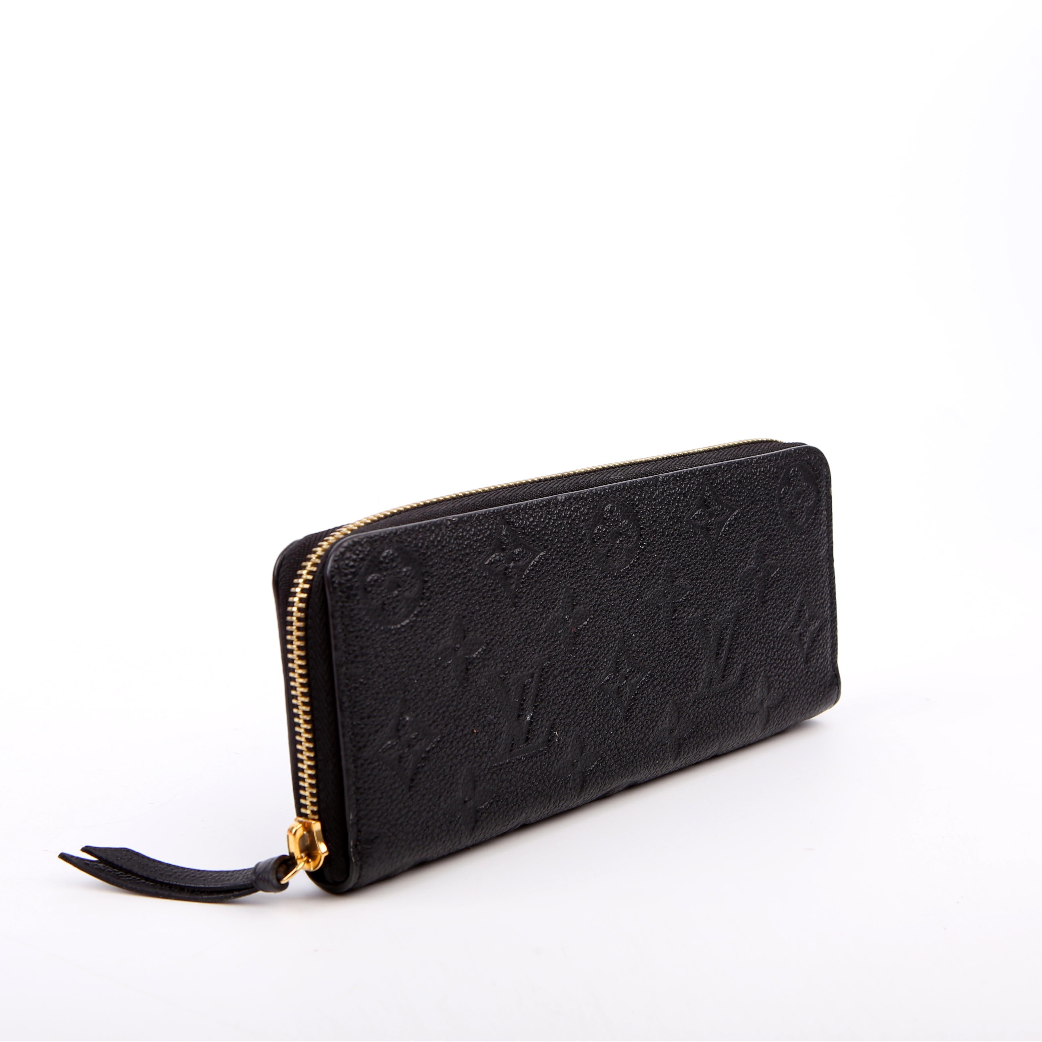 Louis Vuitton Clemence Wallet Empreinte Black