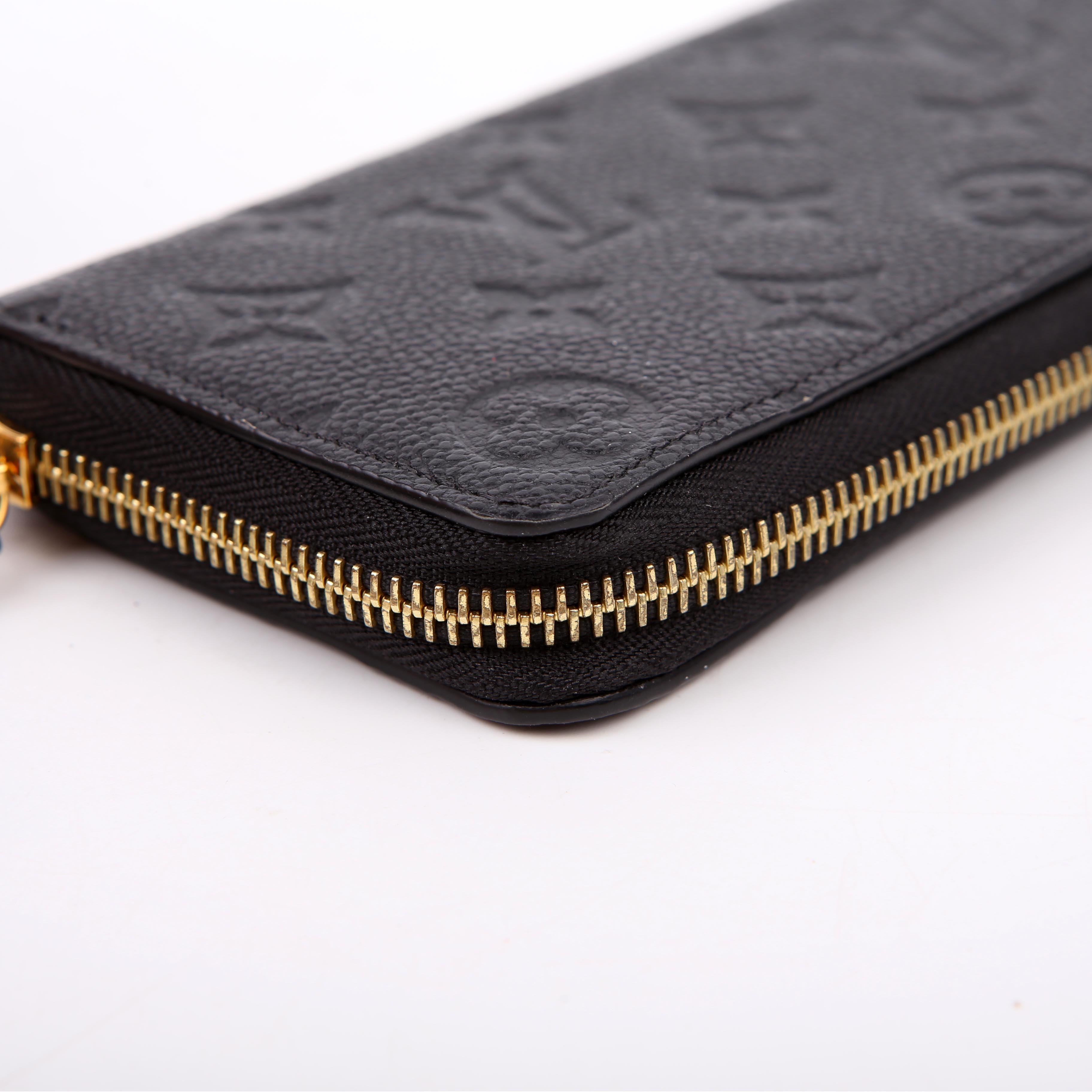 Louis Vuitton Clemence Wallet Empreinte Black