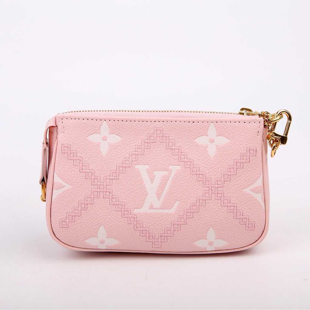 Louis Vuitton Pochette Accessoires Mini Broderies Empreinte Pink