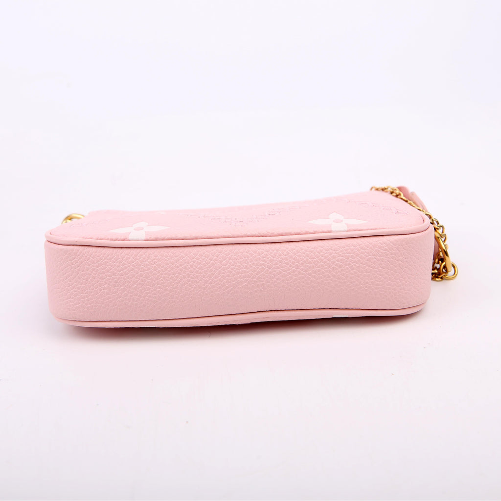 Louis Vuitton Pochette Accessoires Mini Broderies Empreinte Pink