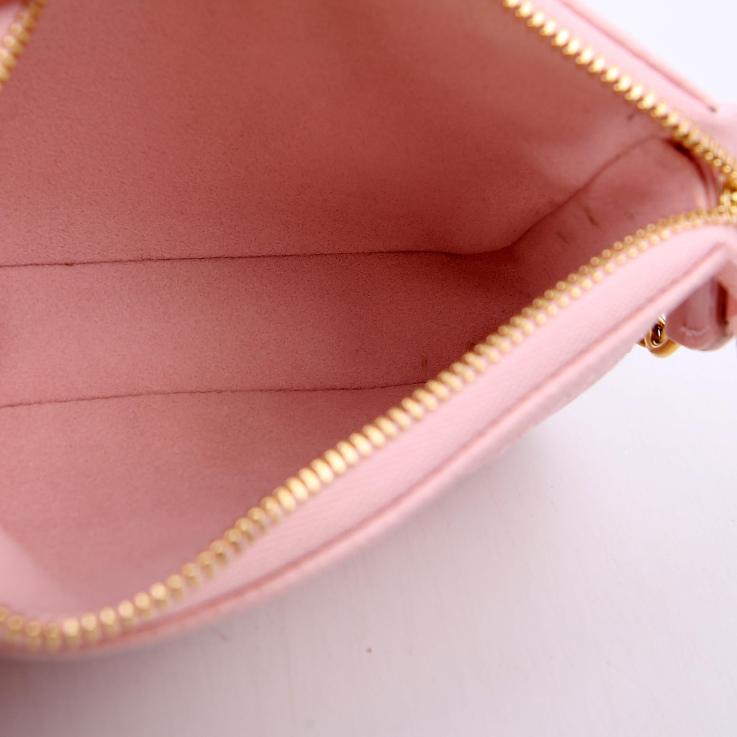 Louis Vuitton Pochette Accessoires Mini Broderies Empreinte Pink