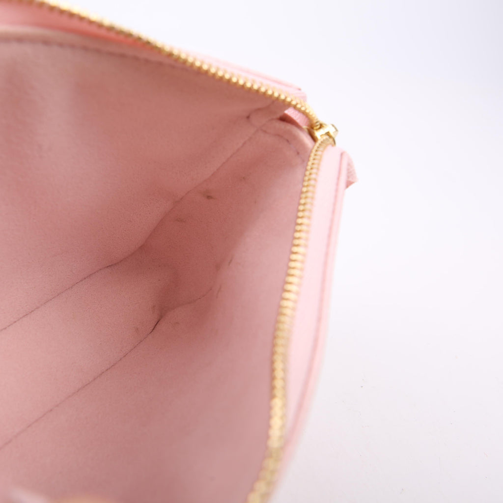 Louis Vuitton Pochette Accessoires Mini Broderies Empreinte Pink