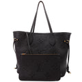 Louis Vuitton Neverfull With Wallet MM Empreinte Black