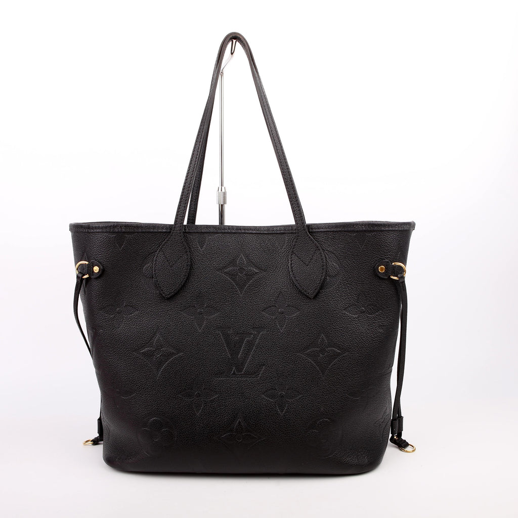 Louis Vuitton Neverfull With Wallet MM Empreinte Black