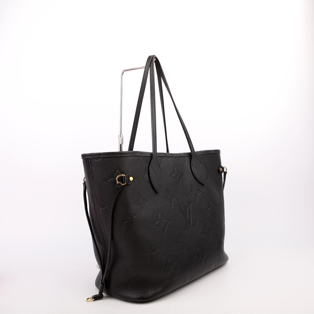 Louis Vuitton Neverfull With Wallet MM Empreinte Black