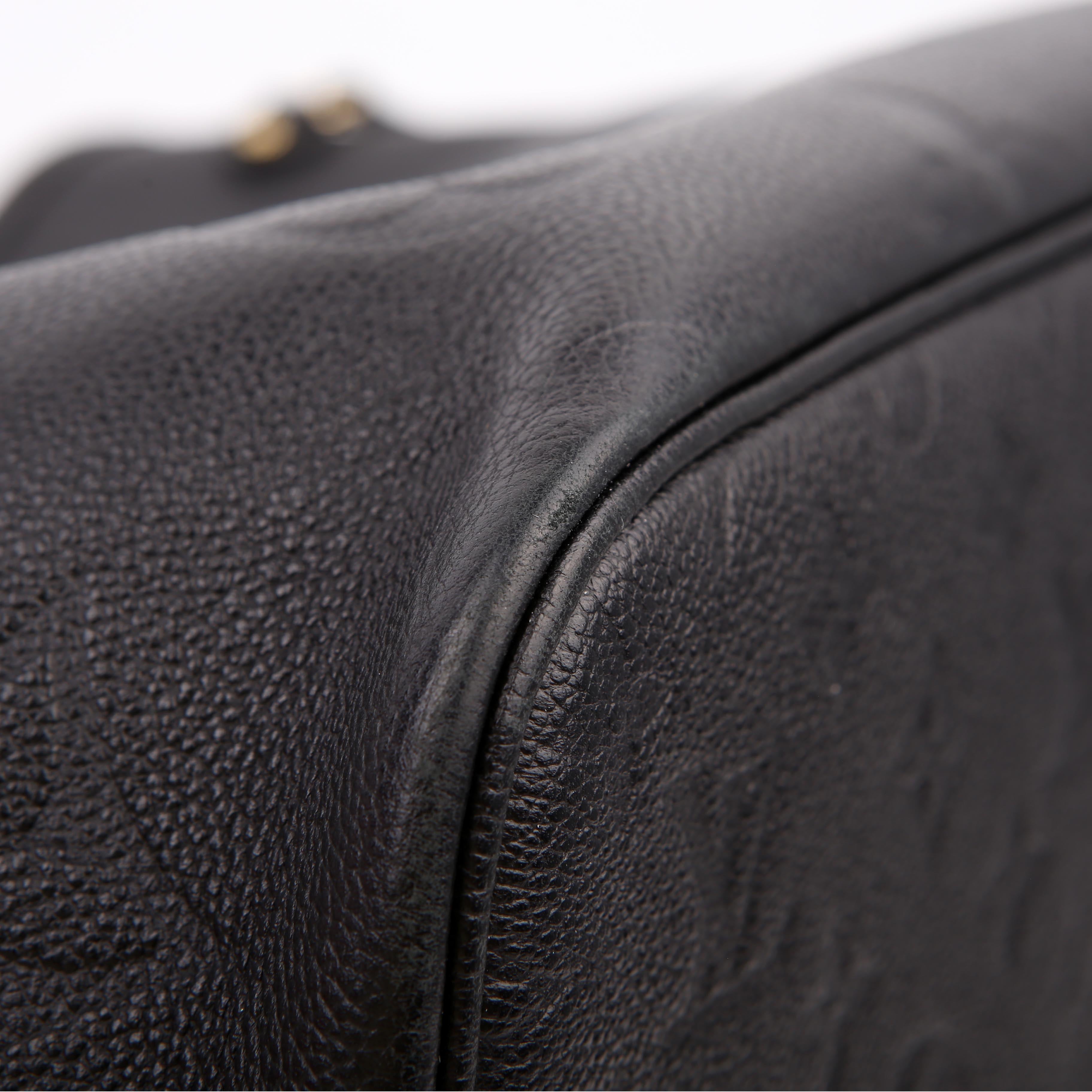 Louis Vuitton Neverfull With Wallet MM Empreinte Black