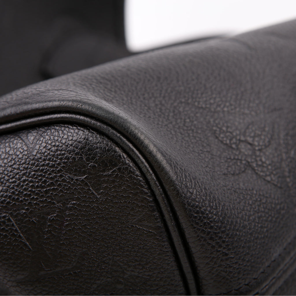 Louis Vuitton Neverfull With Wallet MM Empreinte Black