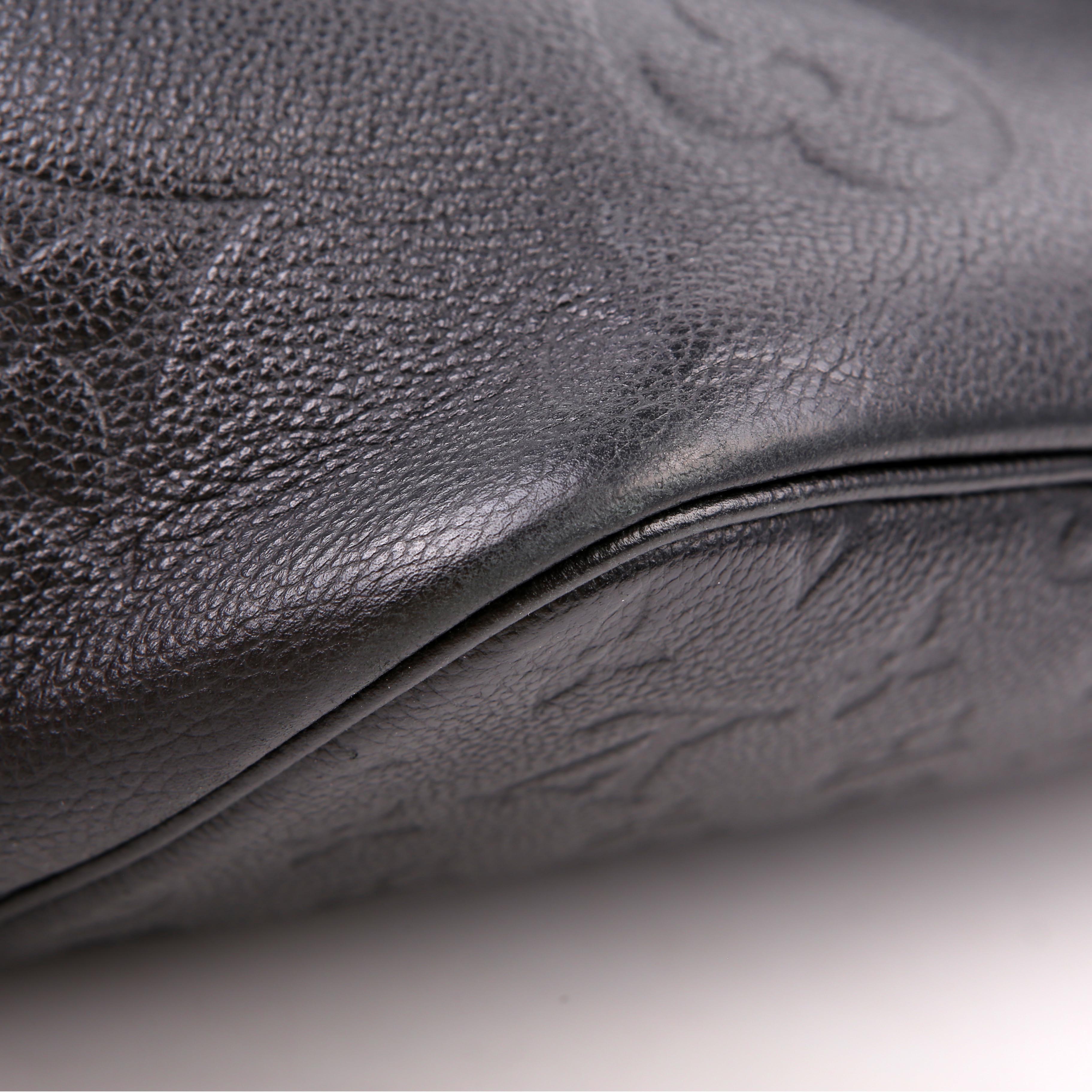 Louis Vuitton Neverfull With Wallet MM Empreinte Black