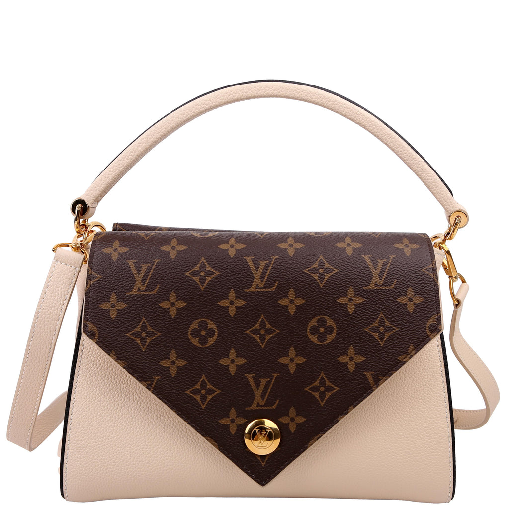 Louis Vuitton Double V Leather Cream
