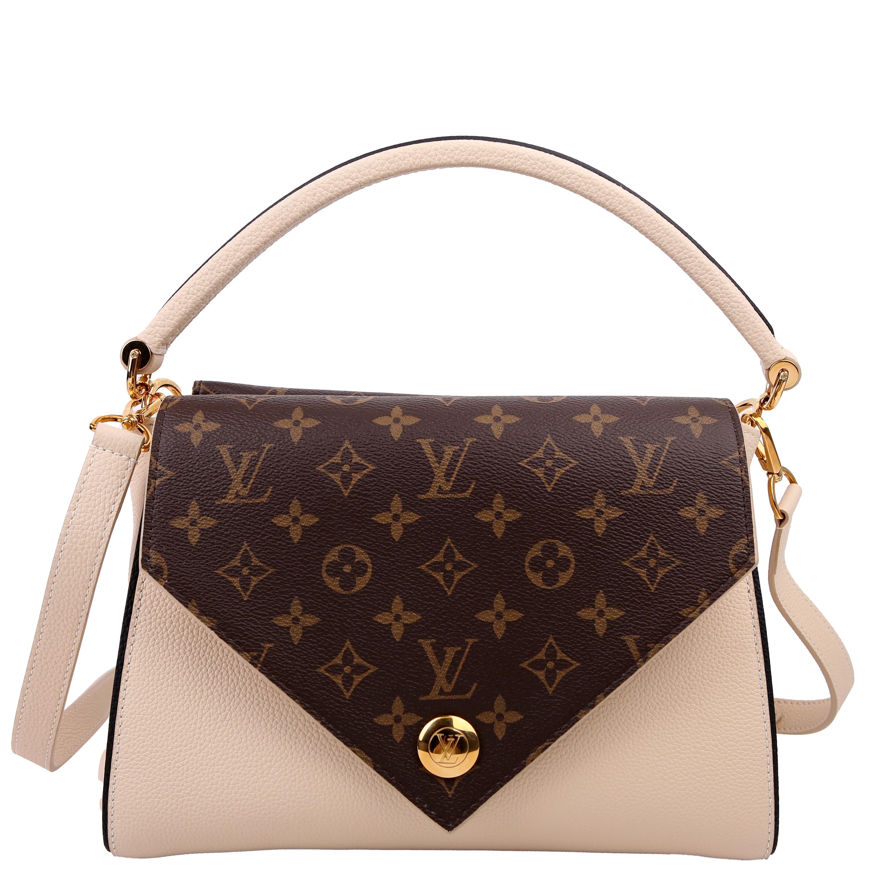 Louis Vuitton Double V Leather Cream