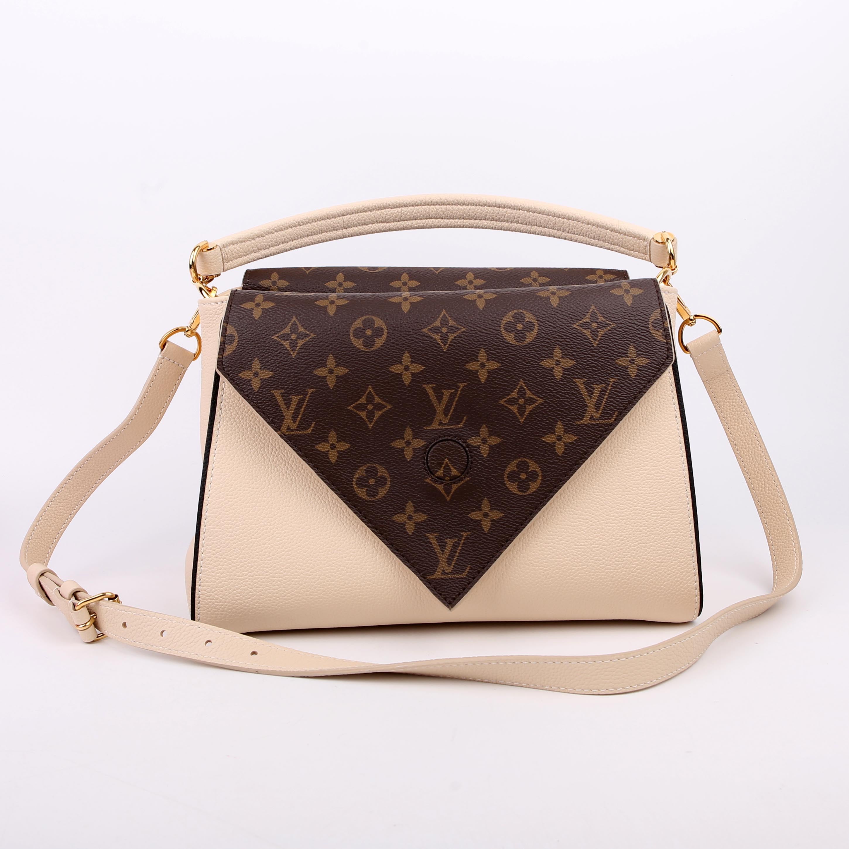 Louis Vuitton Double V Leather Cream