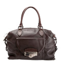 Louis Vuitton Sac Louis Boston Bag Calfskin Brown