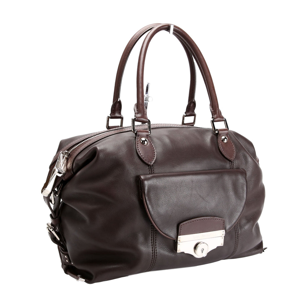 Louis Vuitton Sac Louis Boston Bag Calfskin Brown
