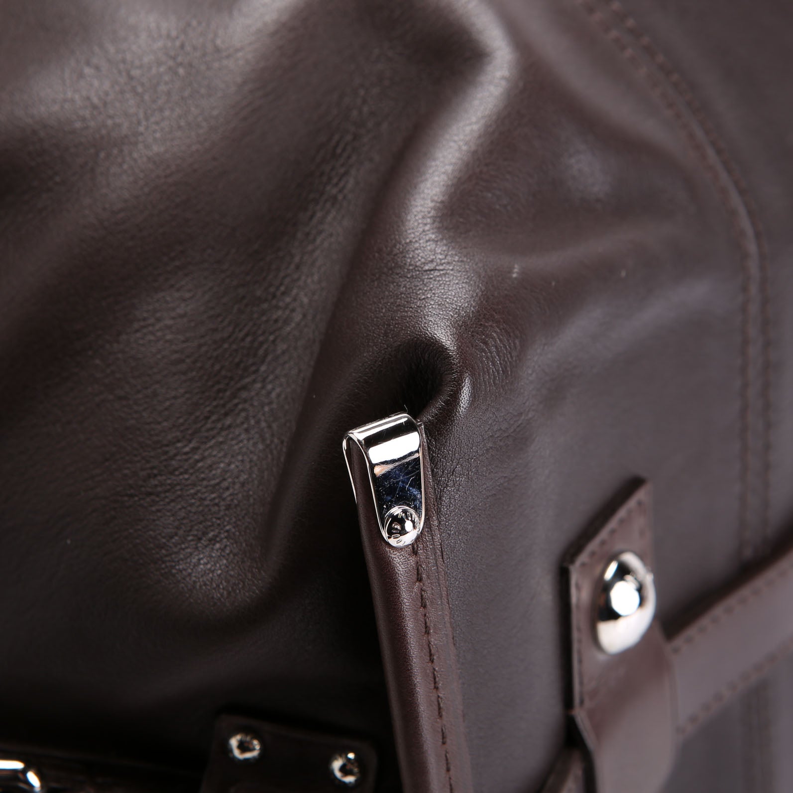 Louis Vuitton Sac Louis Boston Bag Calfskin Brown