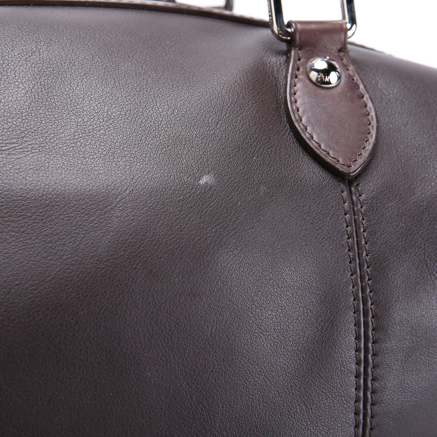 Louis Vuitton Sac Louis Boston Bag Calfskin Brown