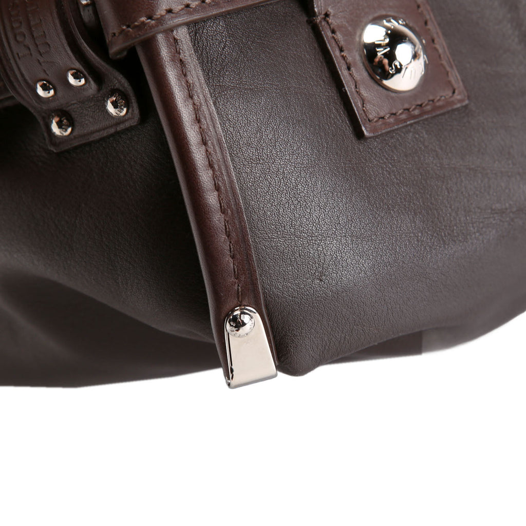 Louis Vuitton Sac Louis Boston Bag Calfskin Brown