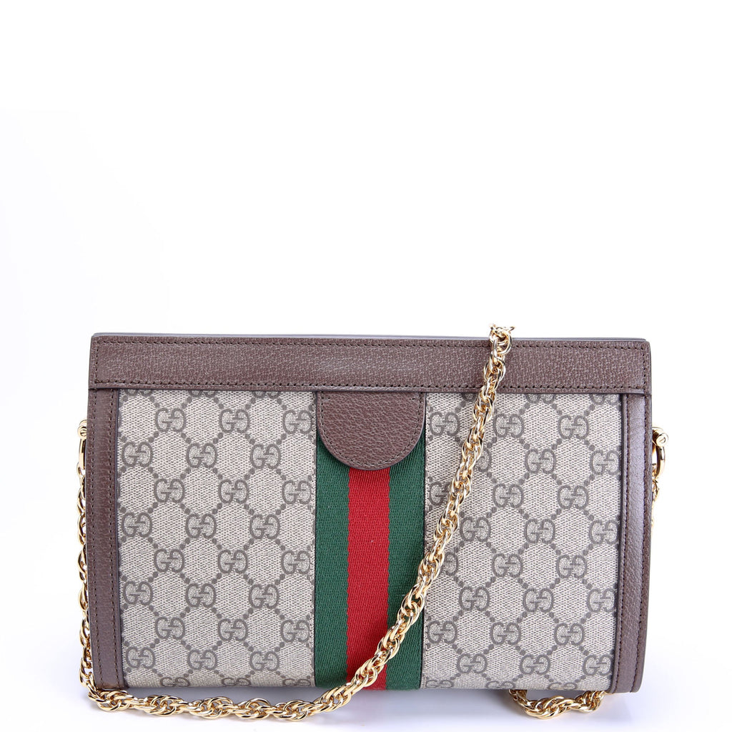Gucci 503877 GG Supreme Ophidia Small Chain Brown