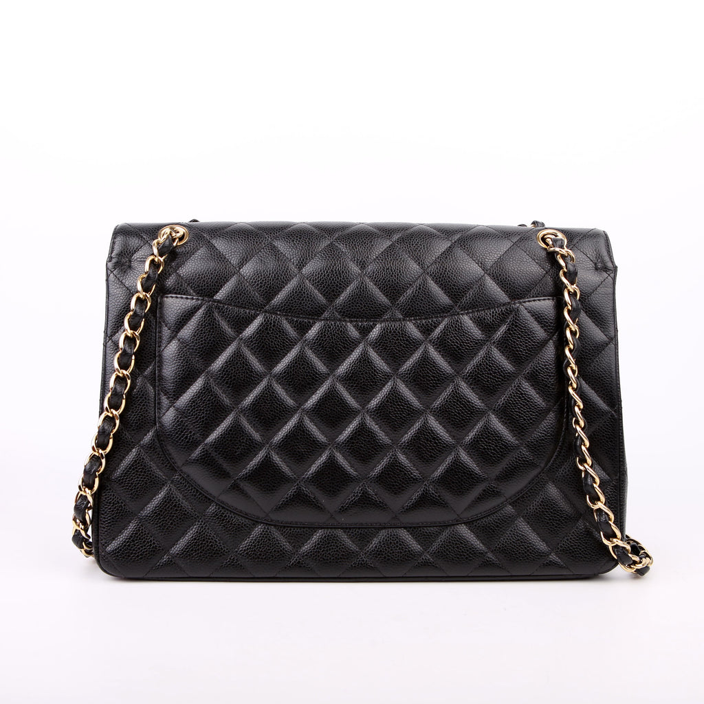 Chanel Classic Flap Maxi Caviar 17-20M Black