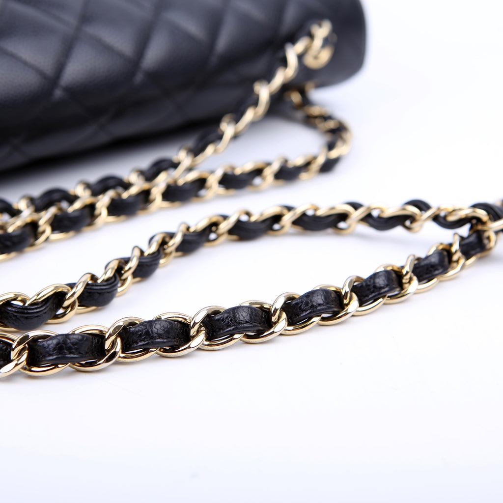 Chanel Classic Flap Maxi Caviar 17-20M Black