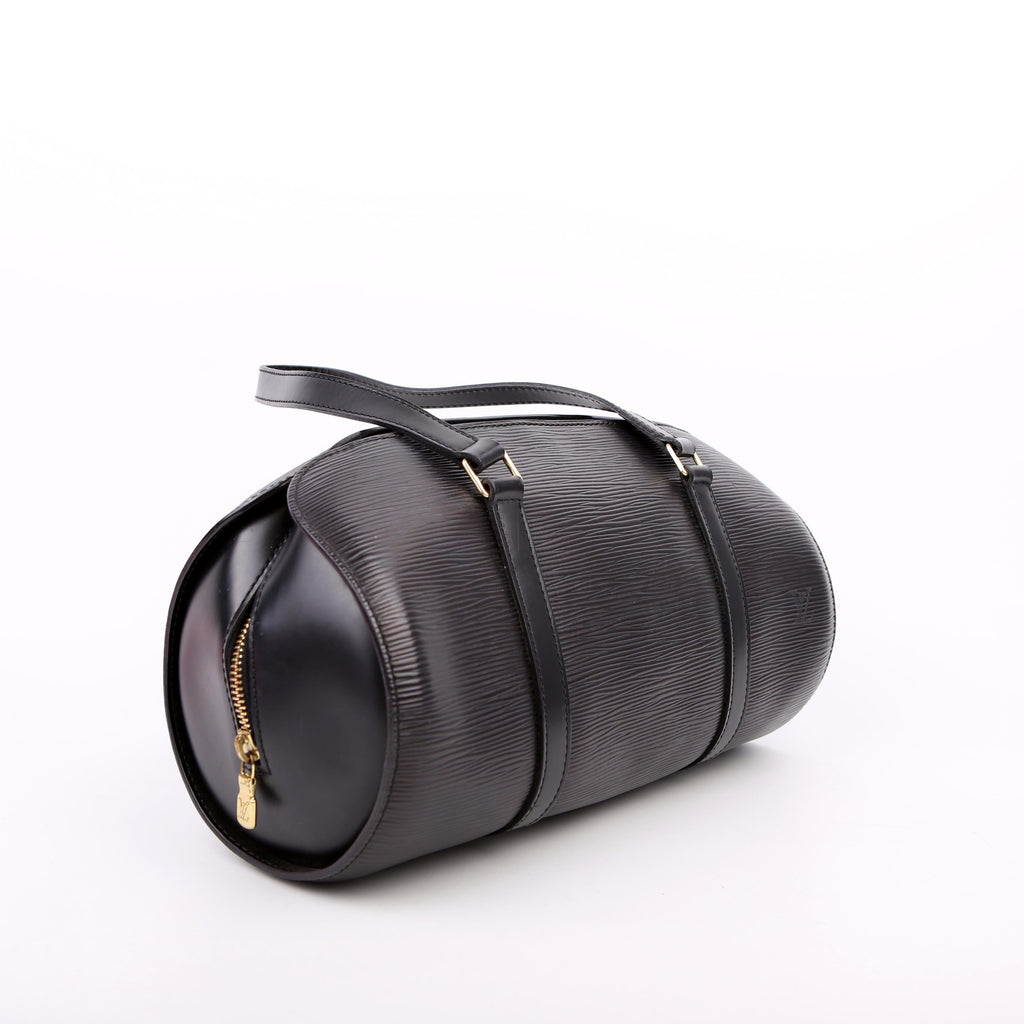 Louis Vuitton Soufflot With Pouch Epi Black