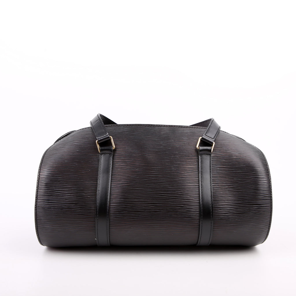 Louis Vuitton Soufflot With Pouch Epi Black