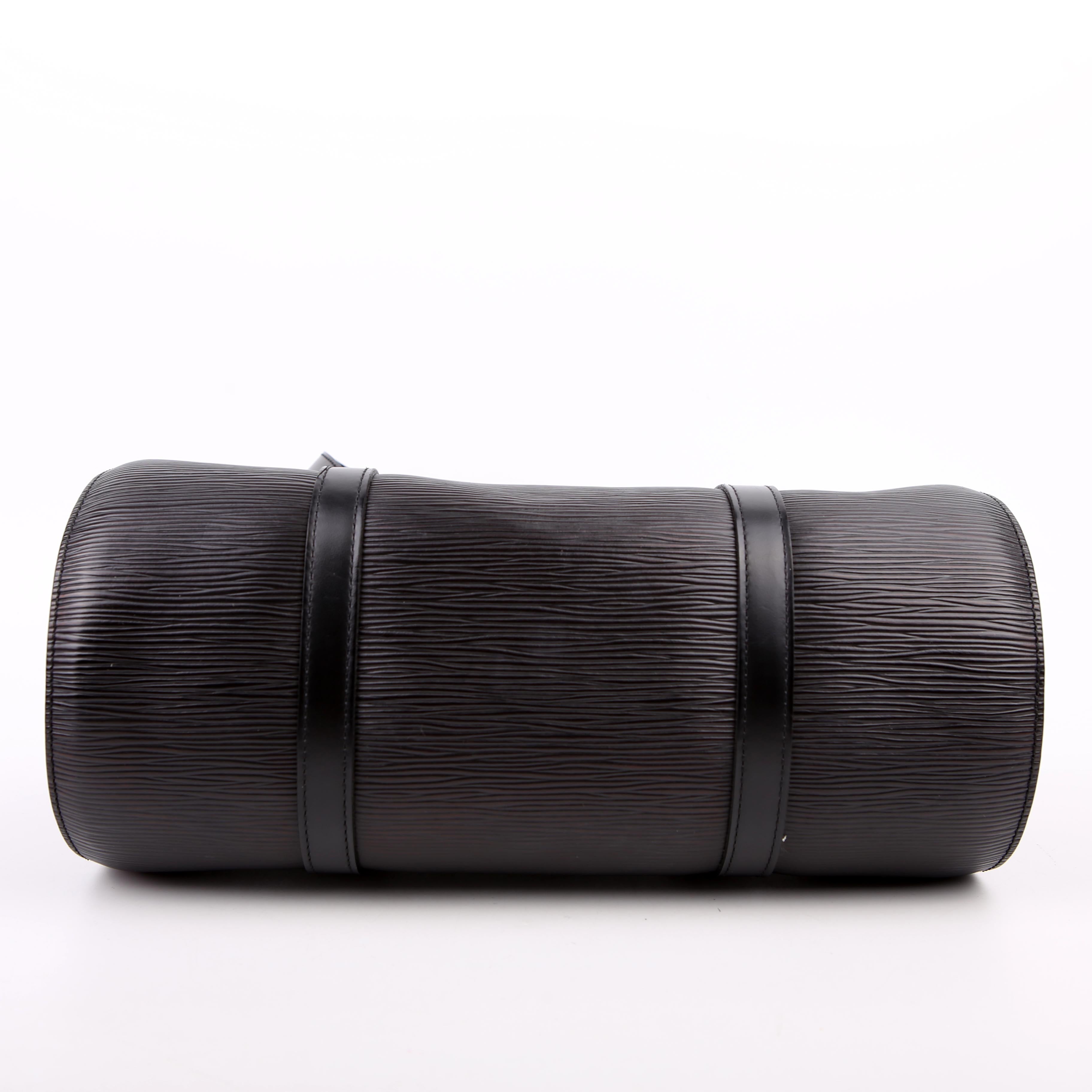 Louis Vuitton Soufflot With Pouch Epi Black