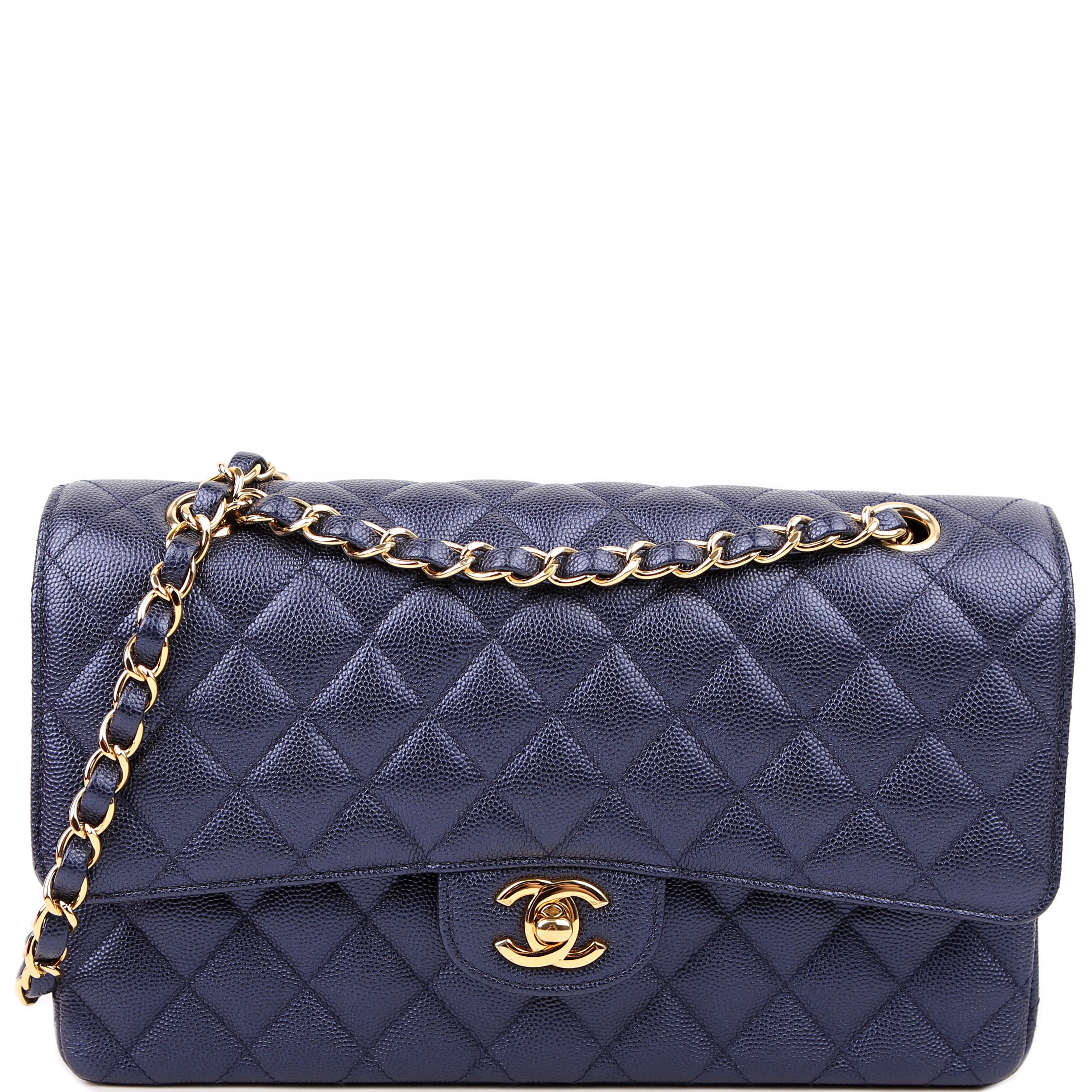 Chanel Classic Flap Medium Caviar 29-31M Navy