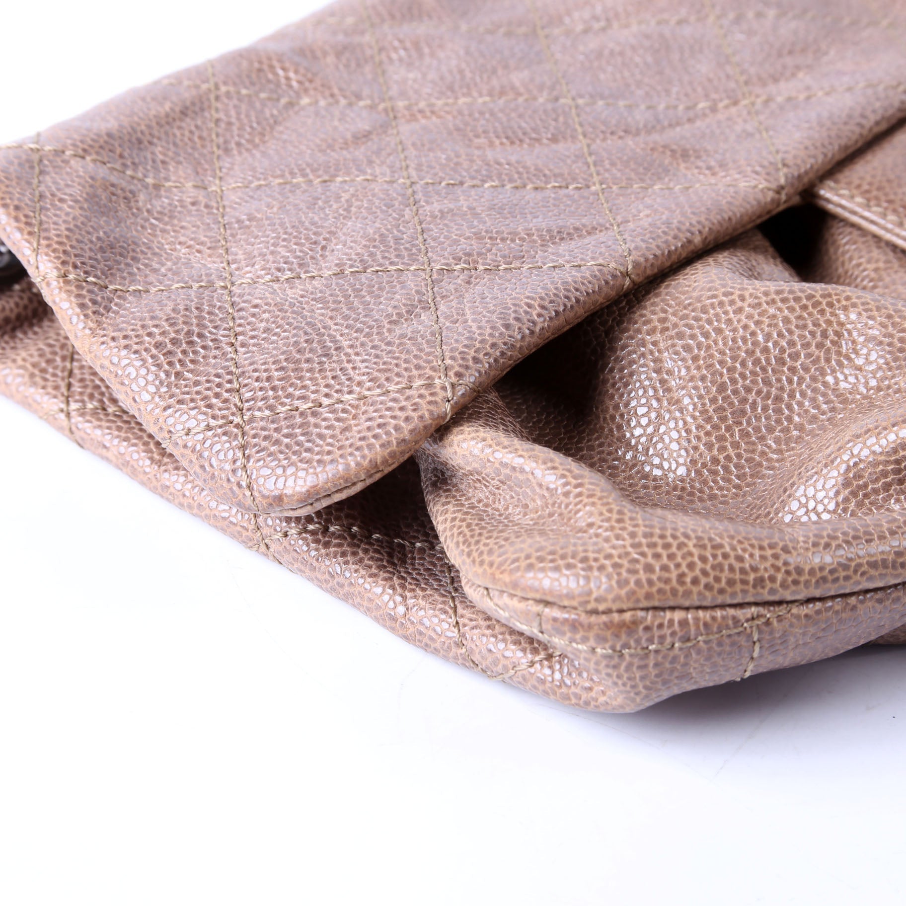 Chanel Elastic Flap Medium Caviar 16M Brown