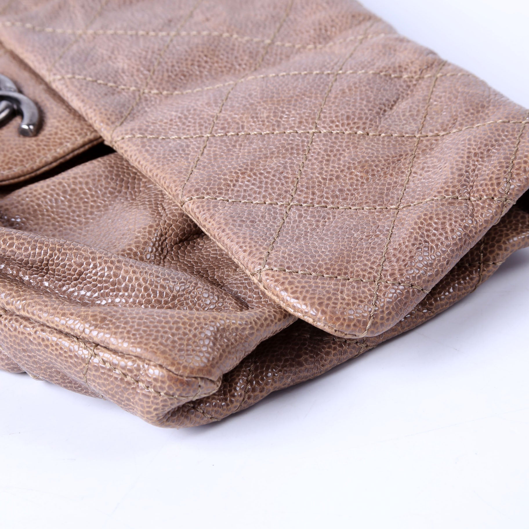 Chanel Elastic Flap Medium Caviar 16M Brown