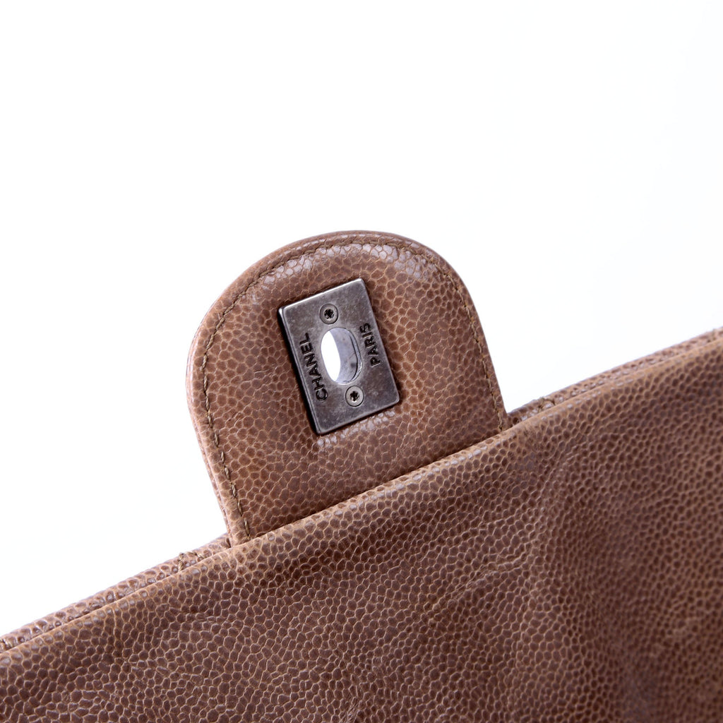 Chanel Elastic Flap Medium Caviar 16M Brown