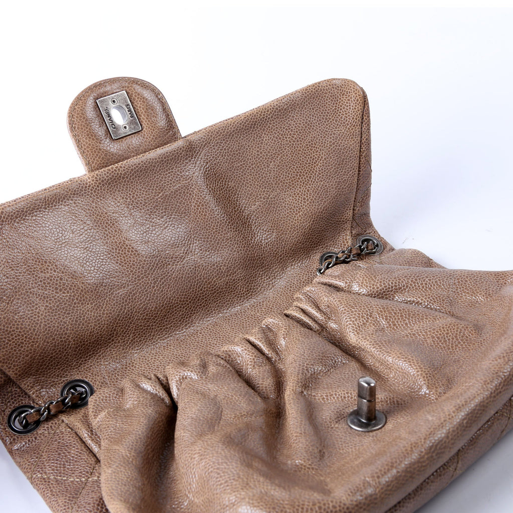 Chanel Elastic Flap Medium Caviar 16M Brown