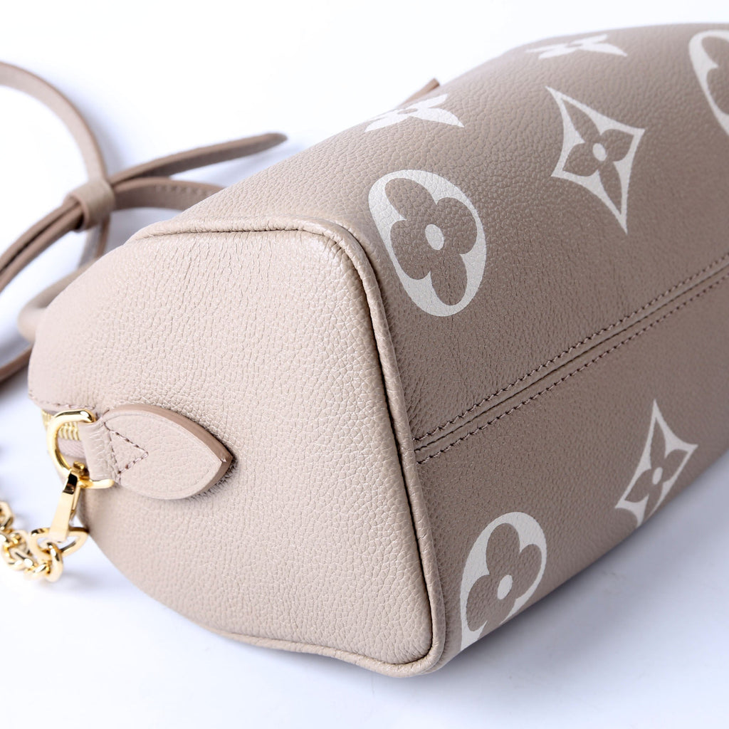 Louis Vuitton Speedy 20 Bandouliere Bicolor Empreinte Turtledove
